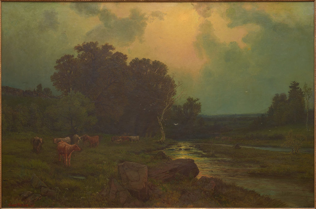Homer Watson, Landscape at Doon. 1882, Oil on Canvas. HWHG Permanent Collection.
