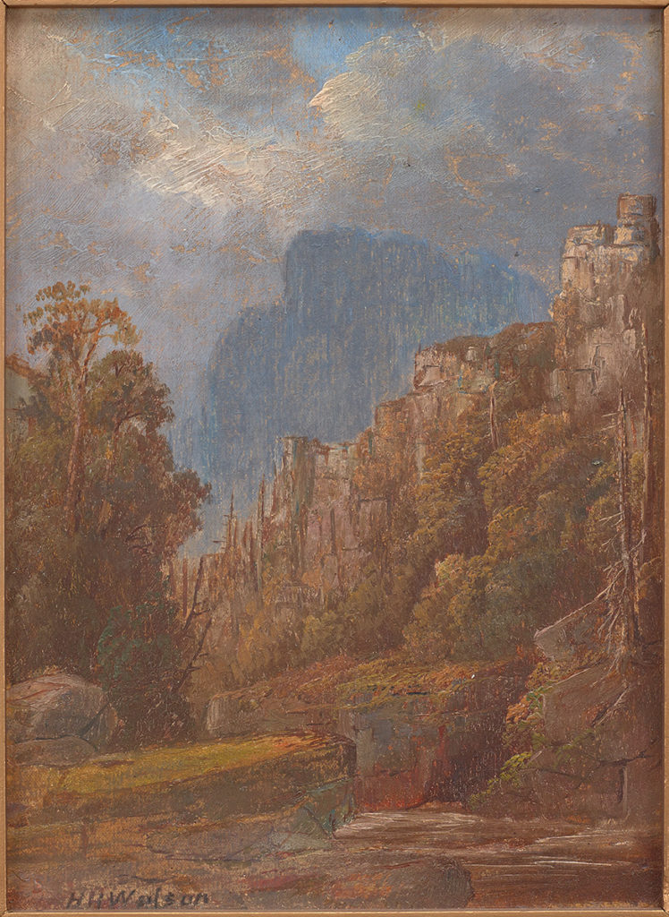 Homer Watson "Untitled (Tall Cliffs)" c.1875
