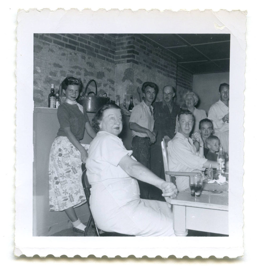 Members of the Doon School in the Watson House basement dining room, c.1955. HWHG Permanent Collection.