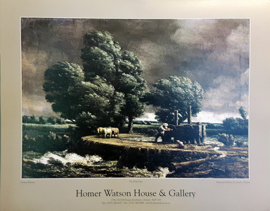Poster image of "The Floodgate" by Homer Watson