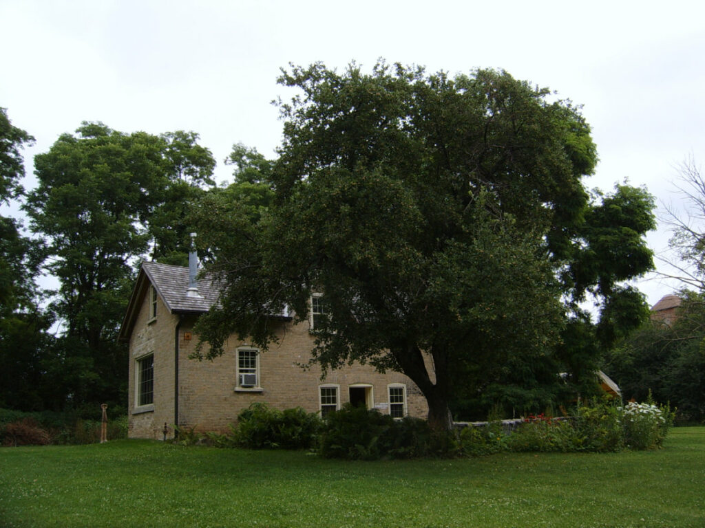 The coach house as it is today. The building was repurposed as a pottery studio in 2001.